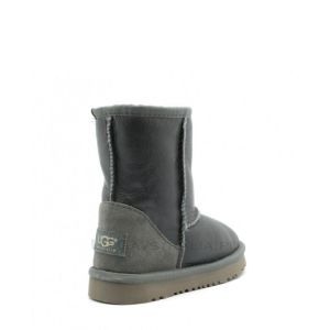 Детские Ugg обливные Classic Short Metallic Grey